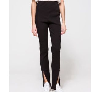 Cheap Monday Rude Ribbed Split Leg Leggings